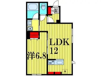 流山市西平井3丁目計画(1LDK/1階)の間取り写真