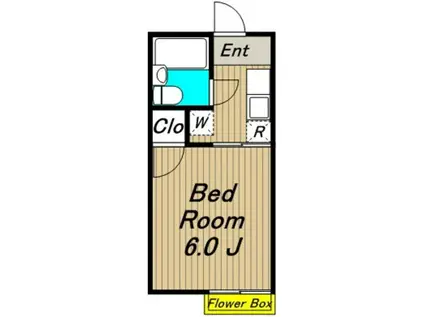 リエス桜上水(1K/1階)の間取り写真