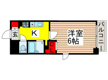 プライムアーバン行徳駅前II(1K/2階)の間取り写真