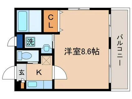 クリオジーテ七条(1K/1階)の間取り写真