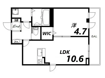 AUTUMN MAISON(1LDK/3階)の間取り写真