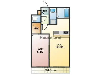 カサ・エイト(1LDK/1階)の間取り写真