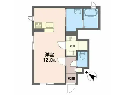 シャーメゾンリラフォート(ワンルーム/1階)の間取り写真