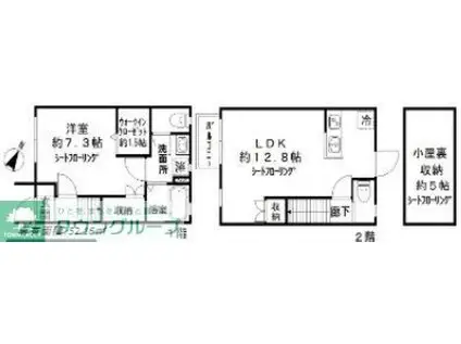 ベルフォーレ井草(1LDK/1階)の間取り写真