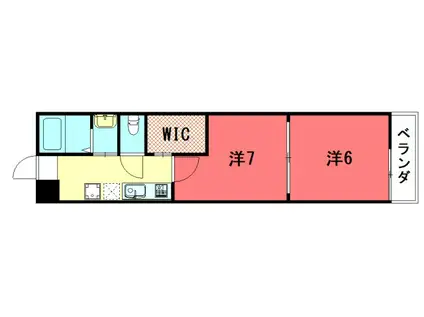LA FITE SHOGOIN(1LDK/2階)の間取り写真
