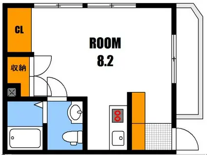 リノベハウス長束(ワンルーム/3階)の間取り写真
