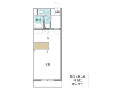 エテルノつくば I(ワンルーム/3階)の間取り写真
