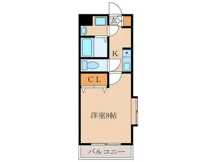 パンドラシャトー18A(1K/3階)の間取り写真