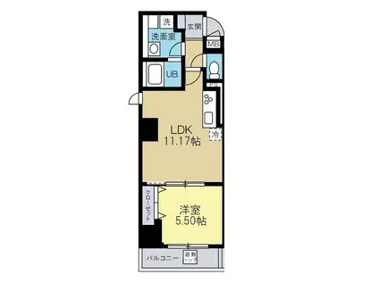 MAISON M K MAISON M K(1LDK/4階)の間取り写真