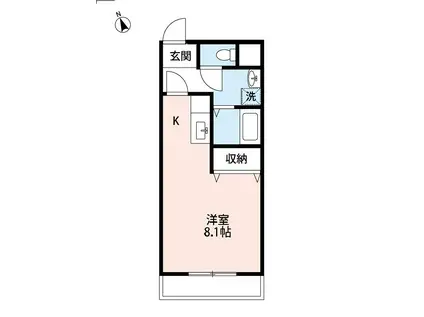 ポラリス21(ワンルーム/3階)の間取り写真