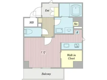 アビタシオン今池マルシェ(ワンルーム/5階)の間取り写真