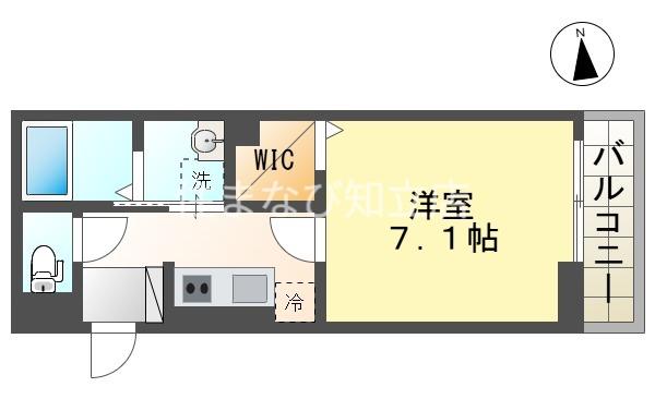 アーバン・ベース(1K/2階)の間取り写真