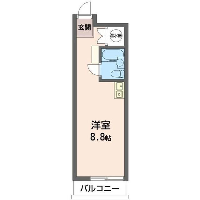 グランドメゾン鶴見(ワンルーム/8階)の間取り写真