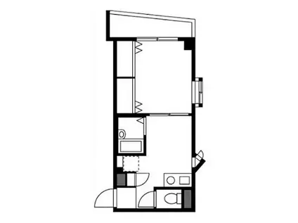 コンフォート曙橋(1K/4階)の間取り写真