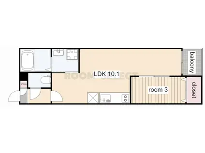 SHOKEN VILLA川名(1LDK/2階)の間取り写真