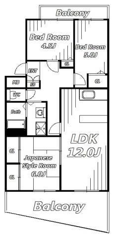 エコガーデン(3LDK/2階)の間取り写真