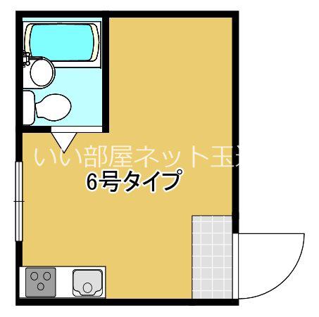 大宝上本町レッドハイツ(ワンルーム/2階)の間取り写真