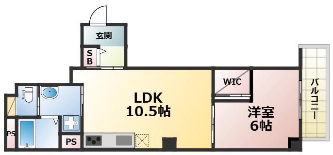 紀州プレイスタマツクリ(1LDK/2階)の間取り写真