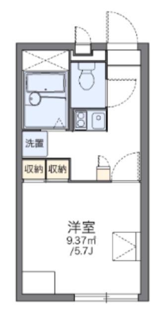 レオパレスT I(1K/1階)の間取り写真