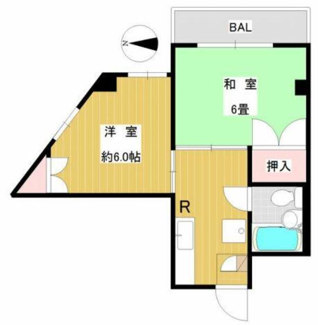 サンマリノ江古田(2K/2階)の間取り写真