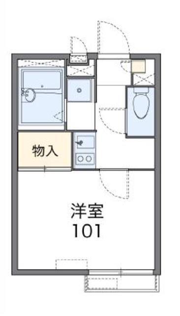 レオパレスアプリコット(1K/1階)の間取り写真