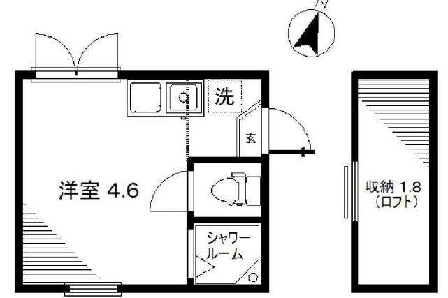 フェリスカンターレ(ワンルーム/1階)の間取り写真