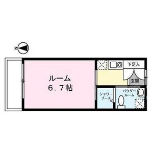 グランドール御影(1K/4階)の間取り写真