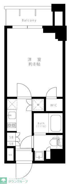 DELCCS両国(1K/6階)の間取り写真