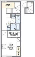 レオパレス野立(1K/2階)の間取り写真