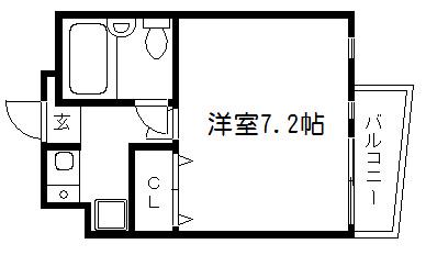 アーバンボート210(1K/3階)の間取り写真