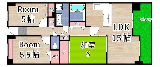 パードレ関目(3LDK/10階)の間取り写真