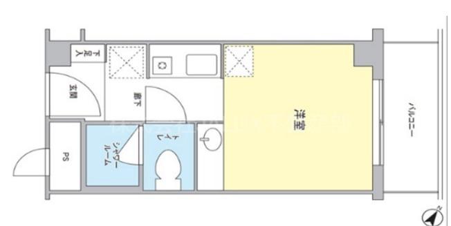 MENOCA MYOGADANI(ワンルーム/4階)の間取り写真