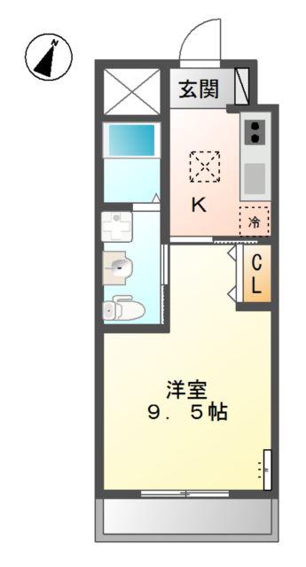 HEIMHEIM(1K/1階)の間取り写真