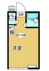 サンパレス高洲(ワンルーム/1階)の間取り写真