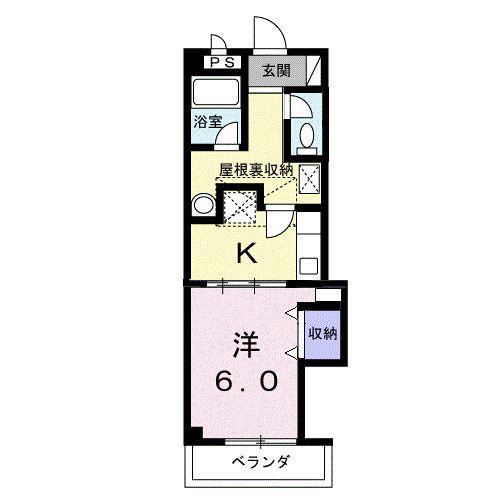 PRIMROSE・NATIVE(1K/2階)の間取り写真