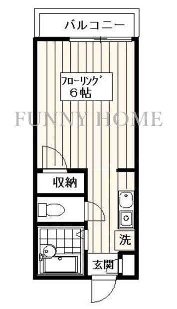 タイムアネックス(ワンルーム/3階)の間取り写真