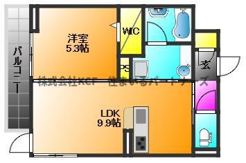 アベリアII番館(1LDK/1階)の間取り写真