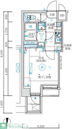 MAXIV練馬TRE(1K/5階)の間取り写真