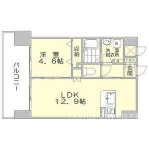 SHO STYLE HAKATAショースタイルハカタ(1LDK/11階)の間取り写真