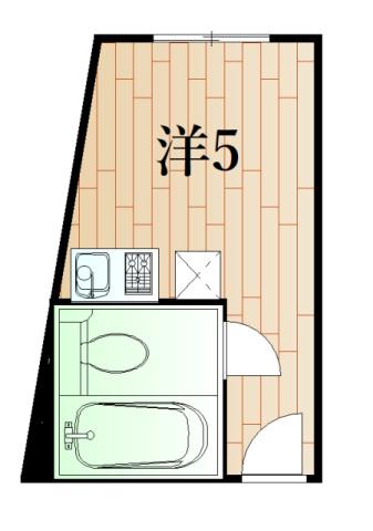 ポラスタービル下関駅前(ワンルーム/8階)の間取り写真