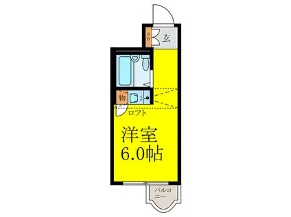 COLLECTION江坂(ワンルーム/5階)の間取り写真
