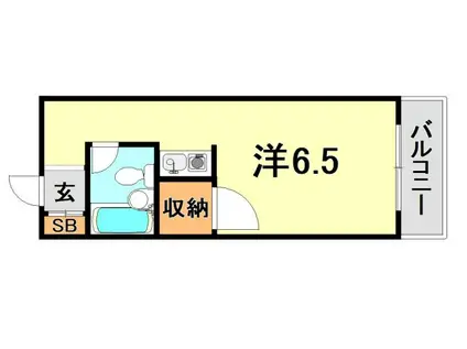 ヒューマンライフサカイ(ワンルーム/3階)の間取り写真