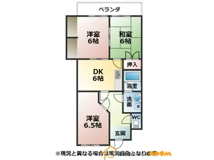 メゾン中島(3DK/3階)の間取り写真