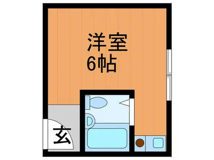 栄町マンション(ワンルーム/1階)の間取り写真