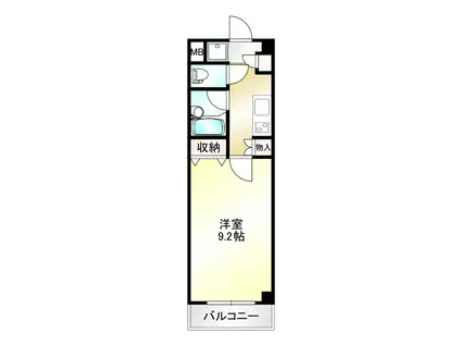 ムライチマンション新大江(1K/2階)の間取り写真