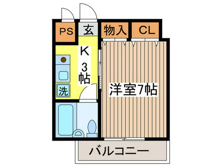 ベルエール調布 1階階 間取り