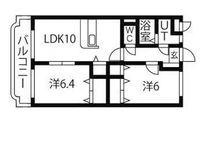 Y.M.JUPITER(2LDK/4階)の間取り写真