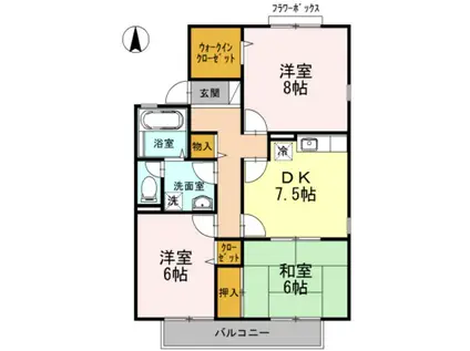 池田ファミリーゼーション(3DK/1階)の間取り写真