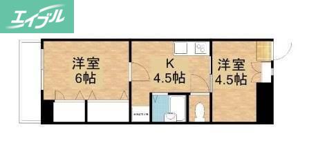 センチュリーふなばし(2K/5階)の間取り写真