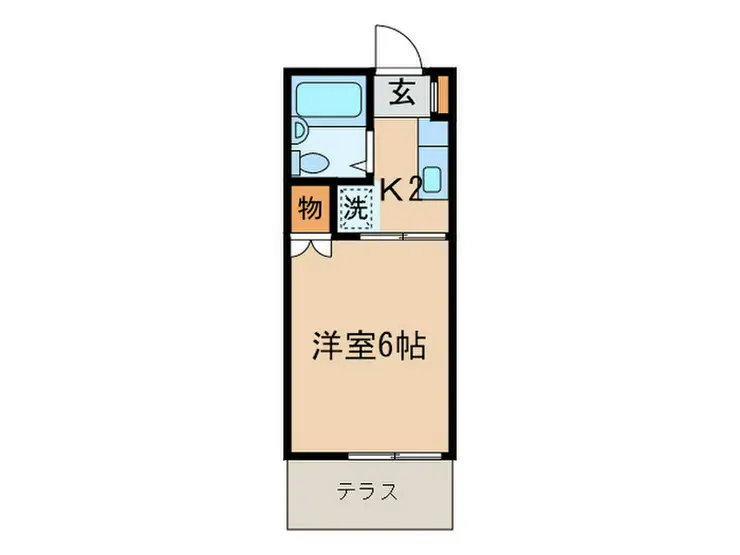 スカイヒルズII 1階階 間取り